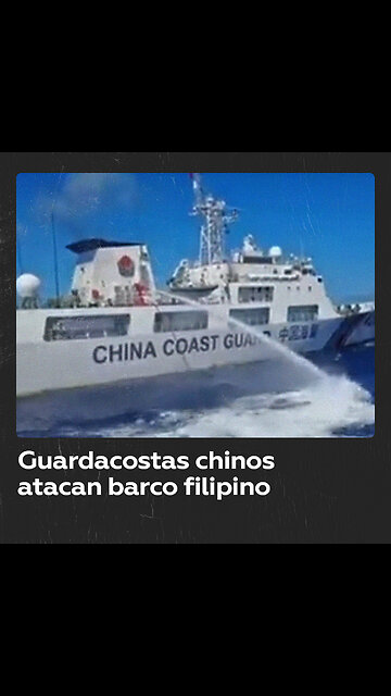 Filipinas critica a guardacostas chinos por usar cañón de agua