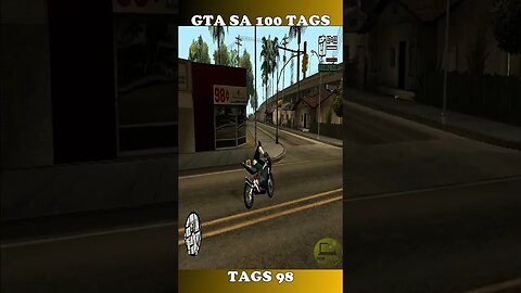 GTA SAN ANDREAS 100 TAGS TAG 98 #shorts #semedissaum #gta