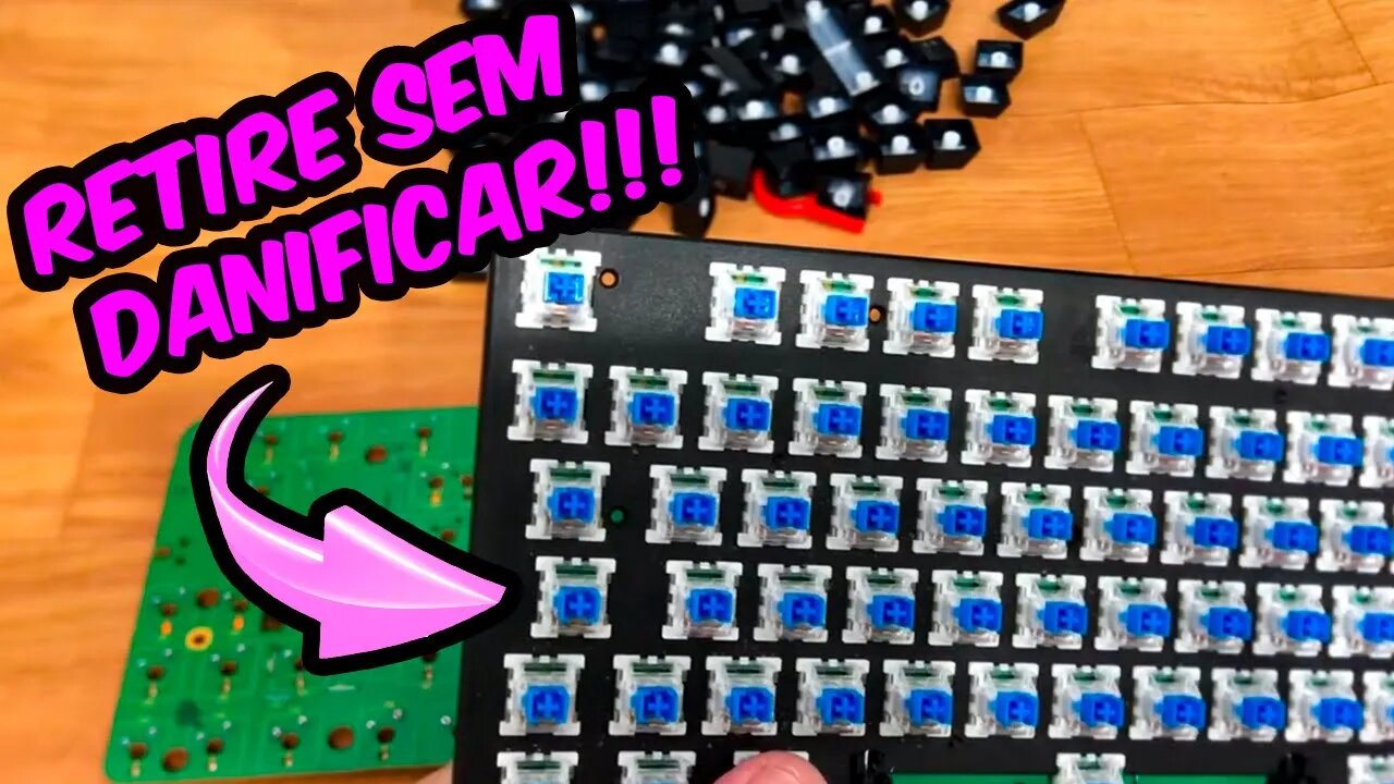 Melhorando o som do teclado mecânico