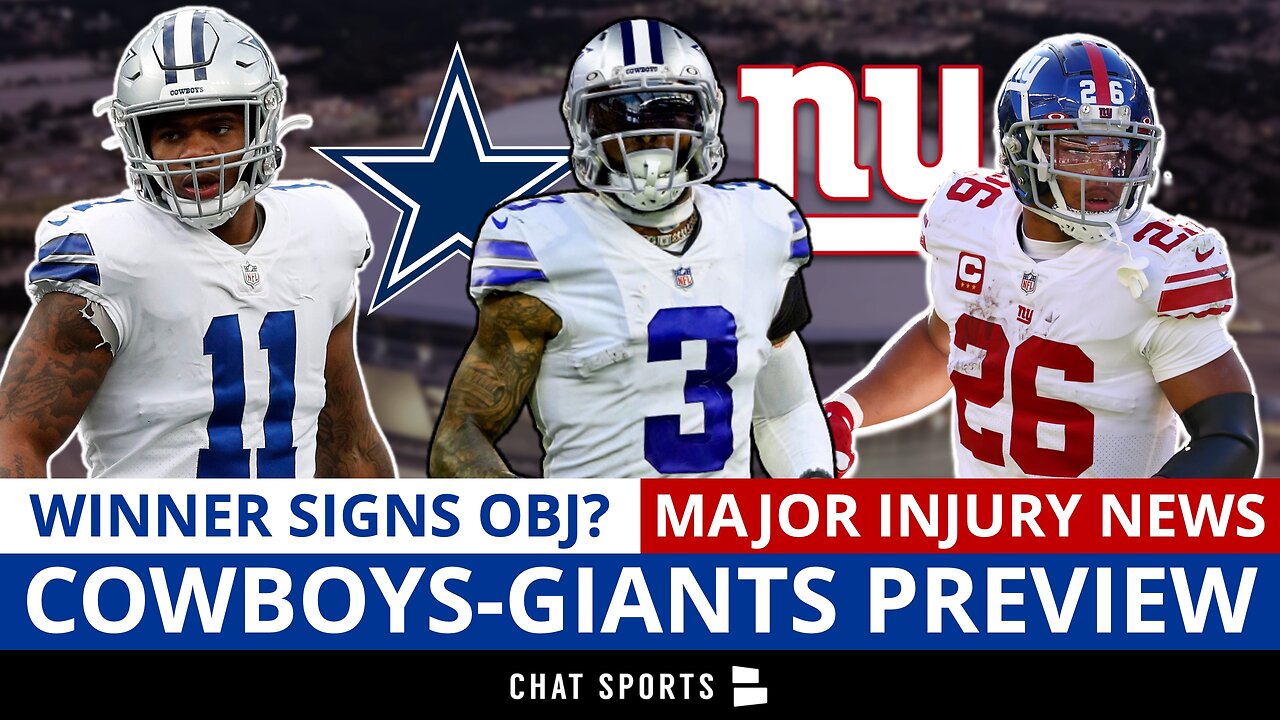 Cowboys vs. Giants Preview: Injury News + Winner Gets Odell Beckham?