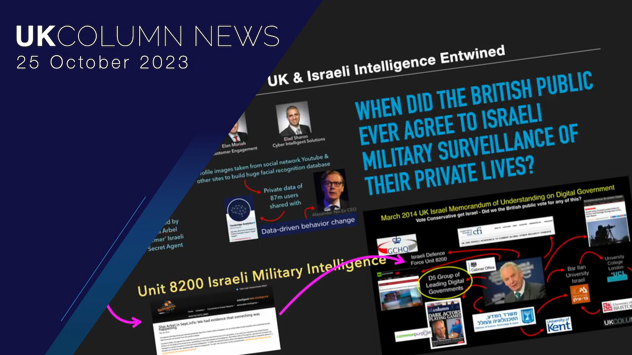 Brian Was Right A Decade Ago: British And Israeli Intelligence Entwined - UK Column News