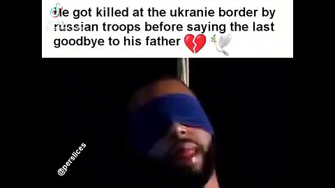 He got killed at the Ukrainie border by Russian troops before saying the last goodbye to his father💔