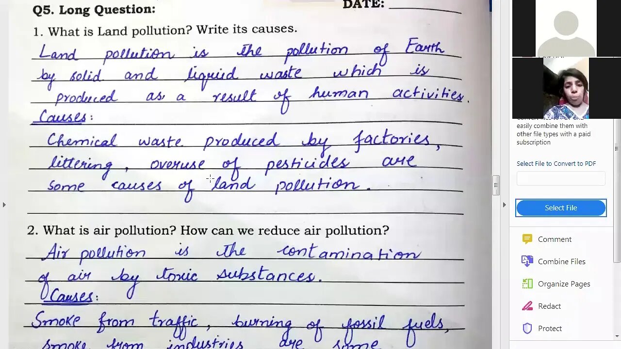 Class 5th Science Environmental Pollution Part 4