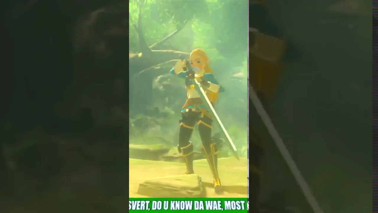 ZELDA PULLS THE MASTER SWORD