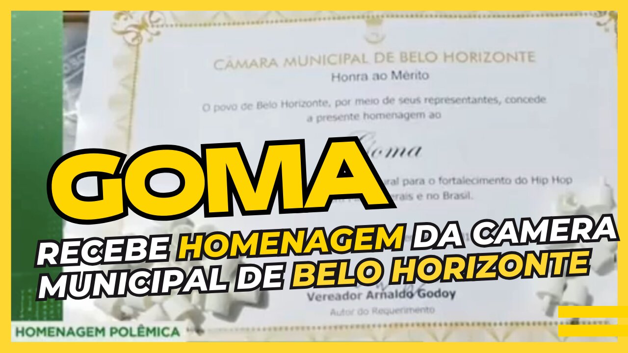 GOMA Recebe Homenagem na camera municipal de Belo Horizonte MG 2023