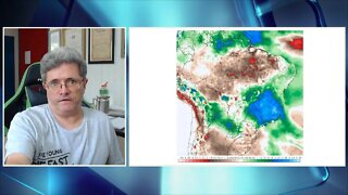 Previsão de chuvas intensas para o centro-norte e NE , escassas para o Sul
