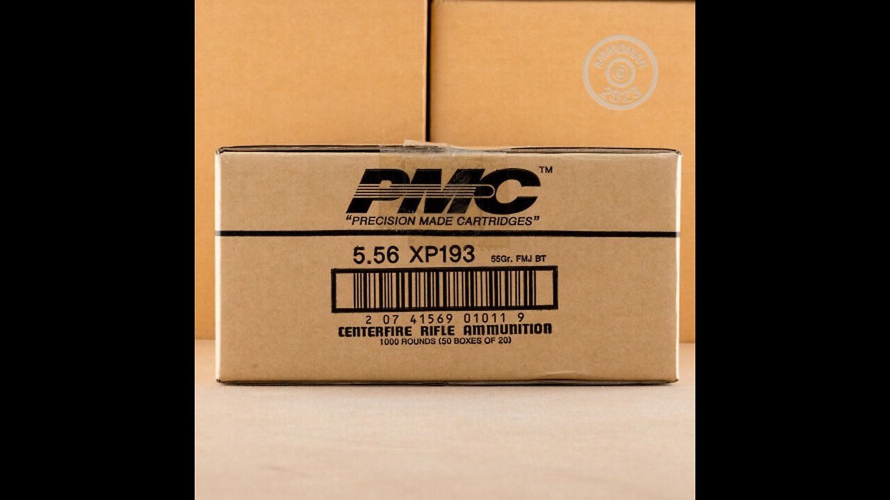 1000 Round Case - 5.56 PMC X-TAC XP193 55 Grain FMJ BT