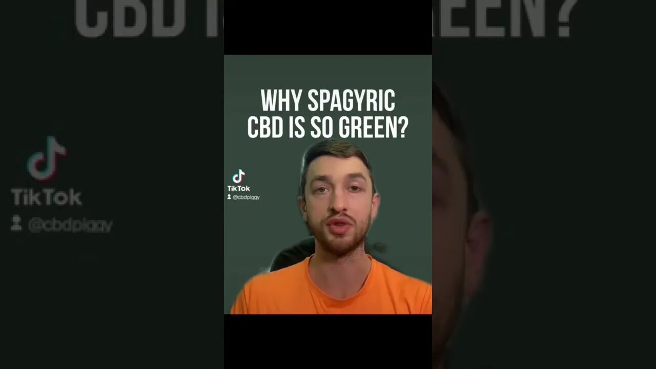 Why is Spagyric extract so green?