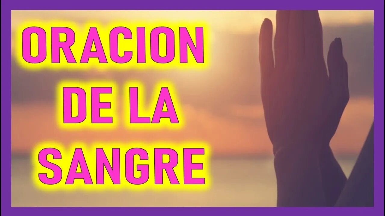 ORACION DE LA SANGRE