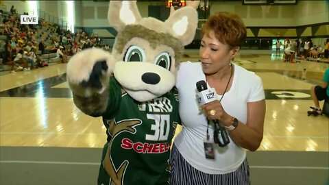 Charity basketball game underway in Bronzeville