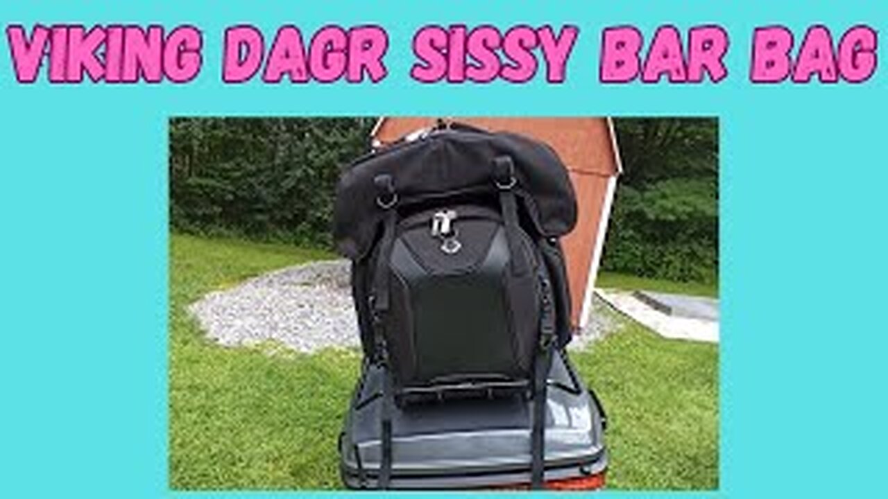 Viking Dagr Extra Large Motorcycle Sissy Bar Bag