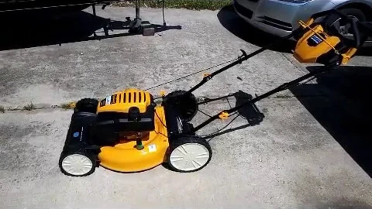 The new Cub Cadet mower