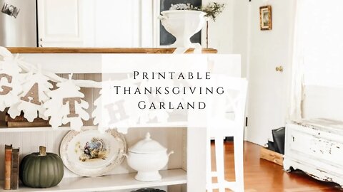 Printable Thanksgiving Garland