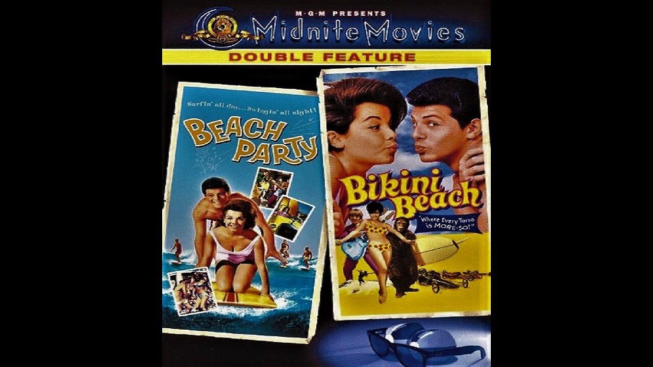 BEACH PARTY 1963 & BIKINI BEACH 1964 Frankie & Annette DOUBLE FEATURE