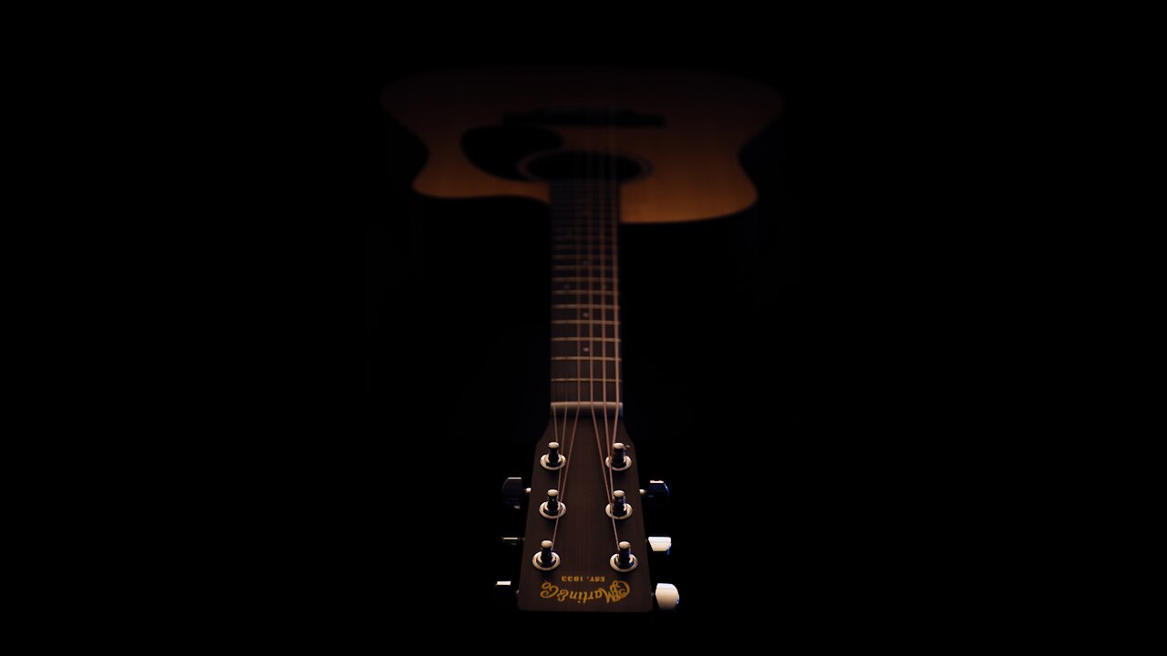 Gentle Acoustic Guitar Black Screen Sleep Music
