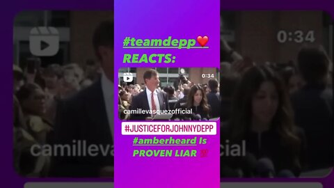 #TEAMDEPP REACTS #camillevasquez #Winning #statement