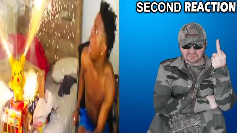 iShowSpeed Sets Off Fireworks In His Room.. *GONE WRONG* (SECOND REACTION) (BBT)