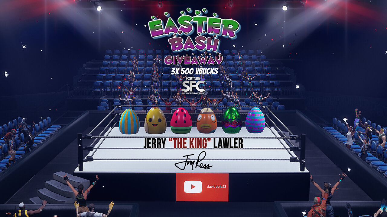 FORTNITE SFC season4 EASTER BASH GIVEAWAY gewinnspiel 3x500 VBUCKS #fortnitesfc #froheostern