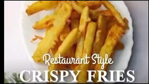 Restaurant style crispy fries 🍟