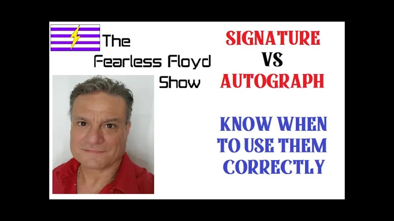 AUTOGRAPH VS. SIGNATURE