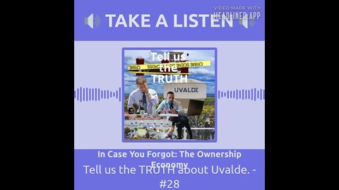 Why should we trust those in power when they LIE about Uvalde?