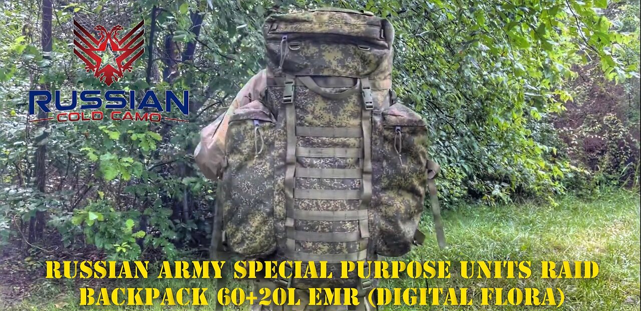 Russian Army Special Purpose Units Raid Backpack 60+20L