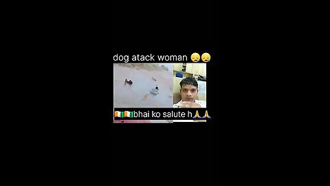 Reaction video dog atack woman