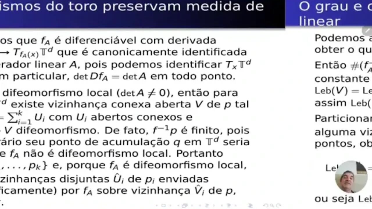 Teoria Ergódica: Ergodicidade dos endomorfismos lineares do toro.