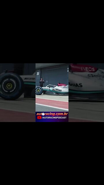 MERCEDES F1 W13 EM AÇÃO PELA PRIMEIRA VEZ NA PISTA | F1 2022 #Shorts