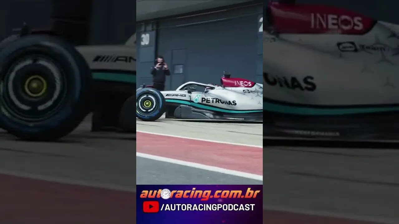 MERCEDES F1 W13 EM AÇÃO PELA PRIMEIRA VEZ NA PISTA | F1 2022 #Shorts