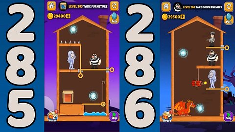 Home Pin Level 285 & 286