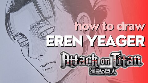 How to draw Eren from Attack on Titan step by step