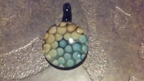 Implosion Pendant--Gold & Silver Fume