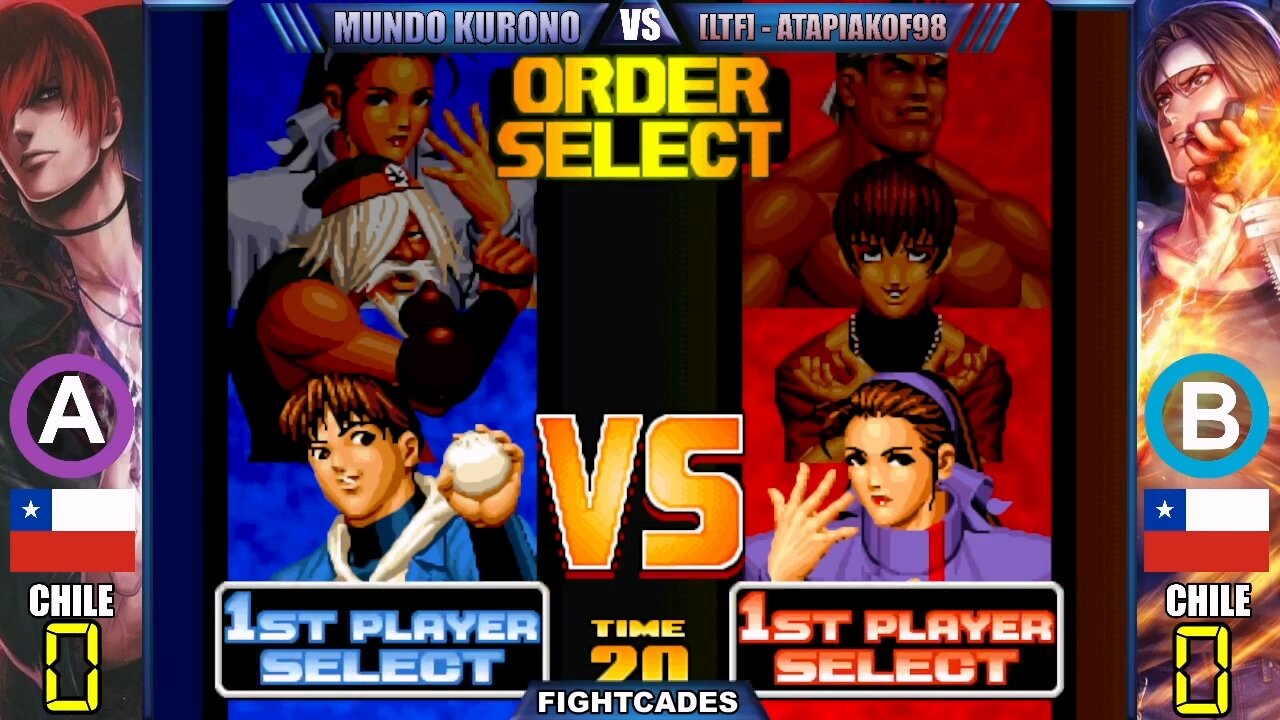 Kof 98- 🇨🇱 Mundo Kurono VS 🇨🇱 [LTF] - atapiakof98 [18.01.24] | #mundokurono #kof98 #combos #gameplay