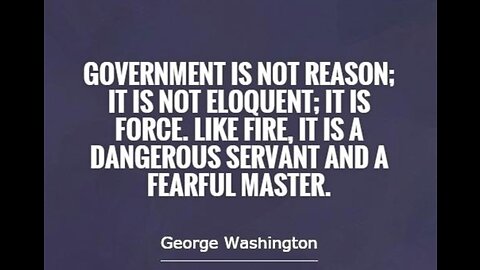 A Government By Force Is No Government At All