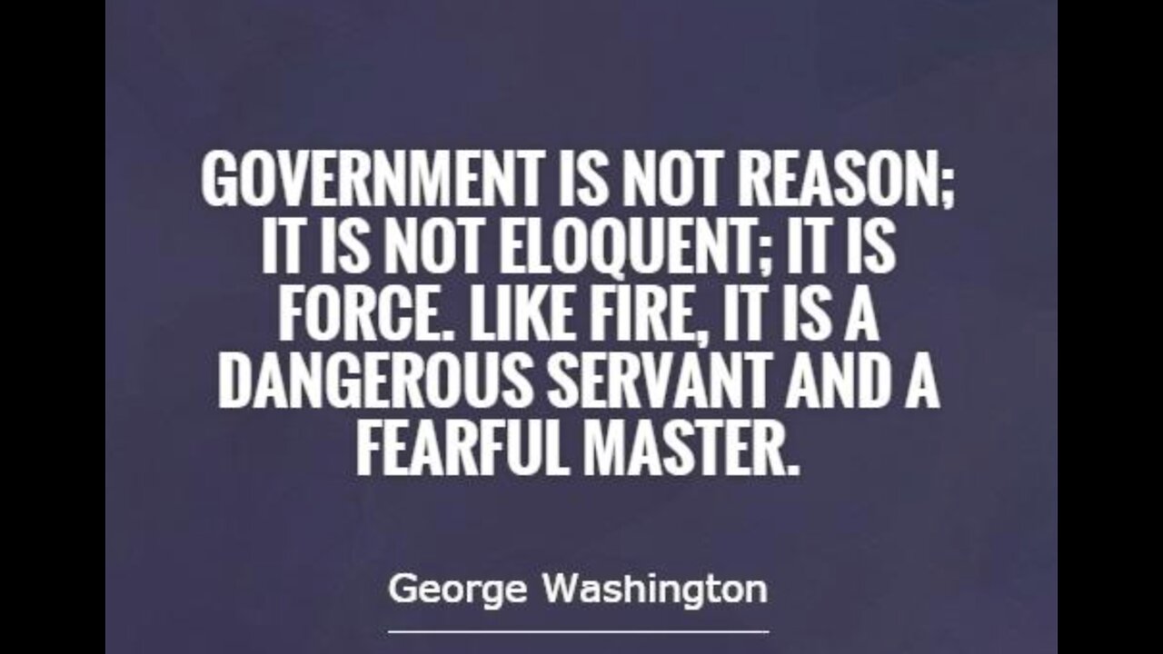 A Government By Force Is No Government At All