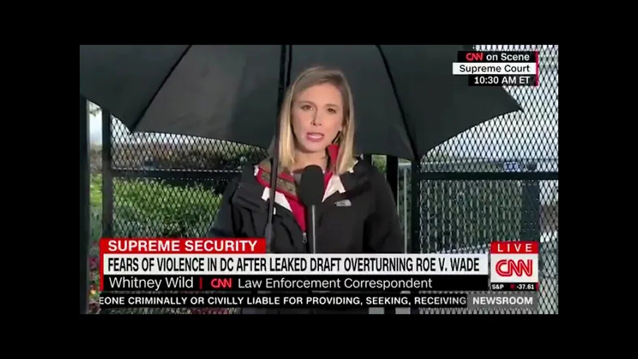 CNN warns of violence from the "far right" after SCOTUS hints at overturning Roe v Wade