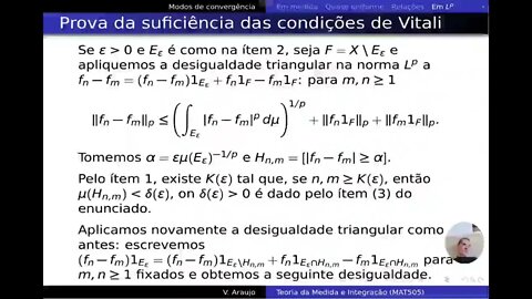 Medida e Integração: O Teorema de Vitali: condições necessárias e suficientes de convergência em L^p