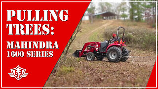 Mahindra 1600 Series Tractor Pulling Down Large Dead Trees [1635 HST] 🚜