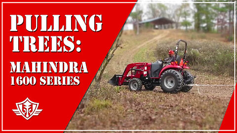 Mahindra 1600 Series Tractor Pulling Down Large Dead Trees [1635 HST] 🚜