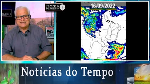 Previsão do tempo indica forte umidade no Norte e no Sul do País. Brasil central seco