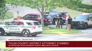 Tulsa County DA stabbed by family member, office says