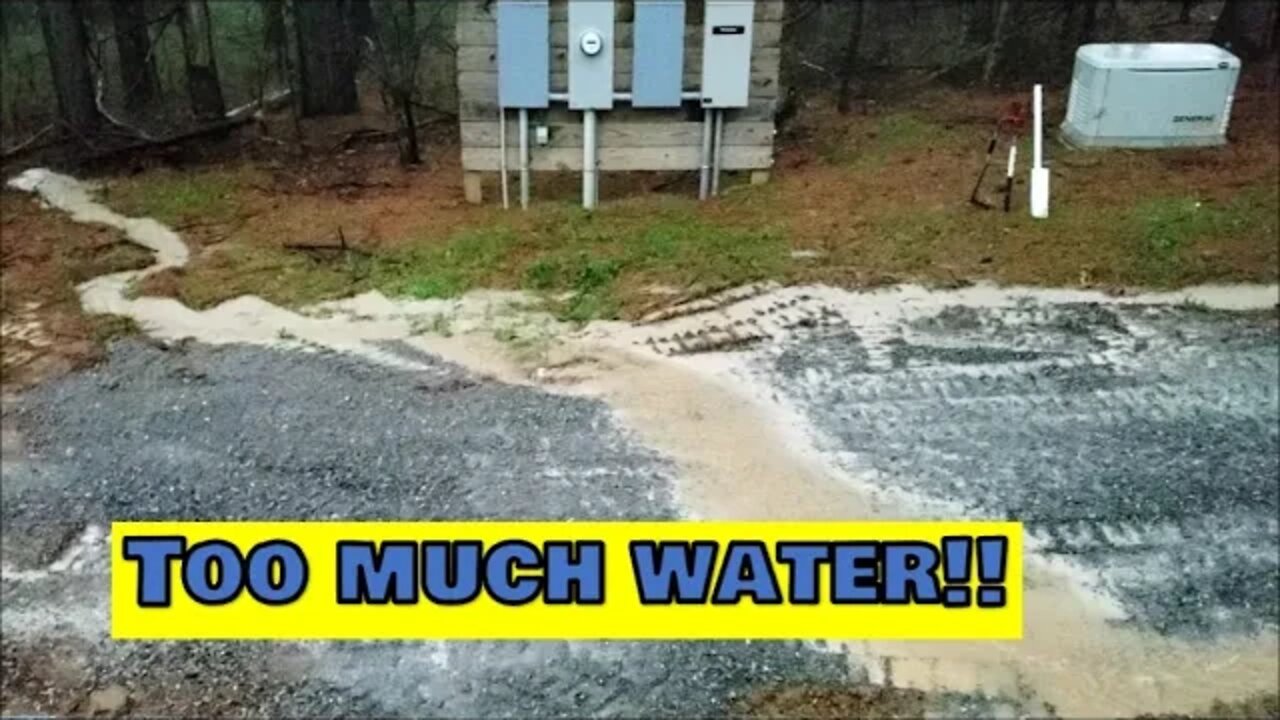 Water erosion on gravel driveway, What's the next step?? Illinois homestead