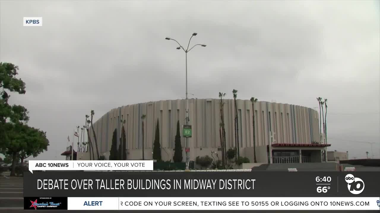 Measure C: Debate over taller buildings in Midway District