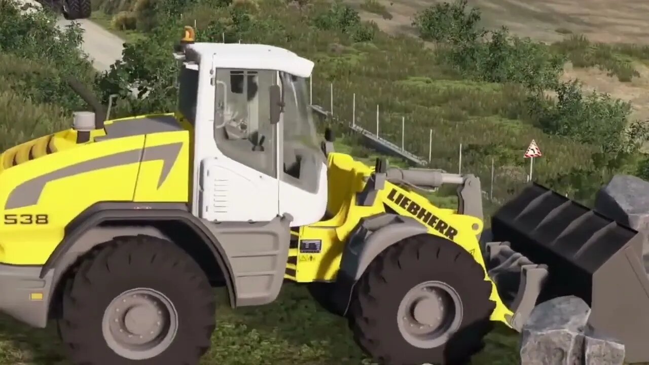 How powerful is the harvester? Run a lap on the highway, no one can stop it