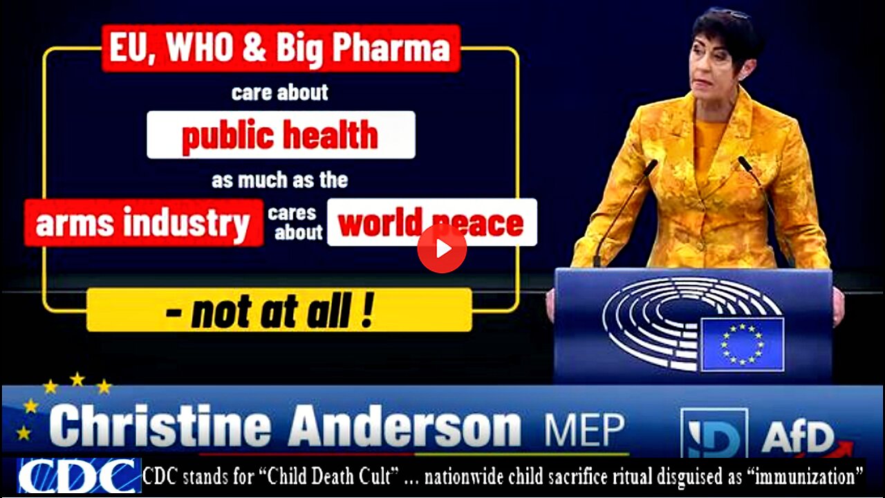 EU, WHO & Big Pharma care about public health as much as the arms industry about world peace