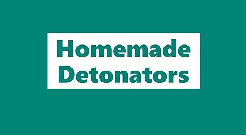 [Electronic Book] Homemade Detonators