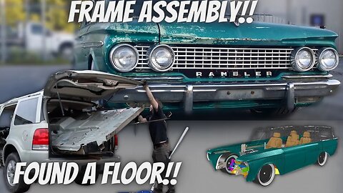 Sleeper LS Swapped Rambler Gets The Corvette Frame And Floor Fabricated - (Rustomod Garage Ep.4)