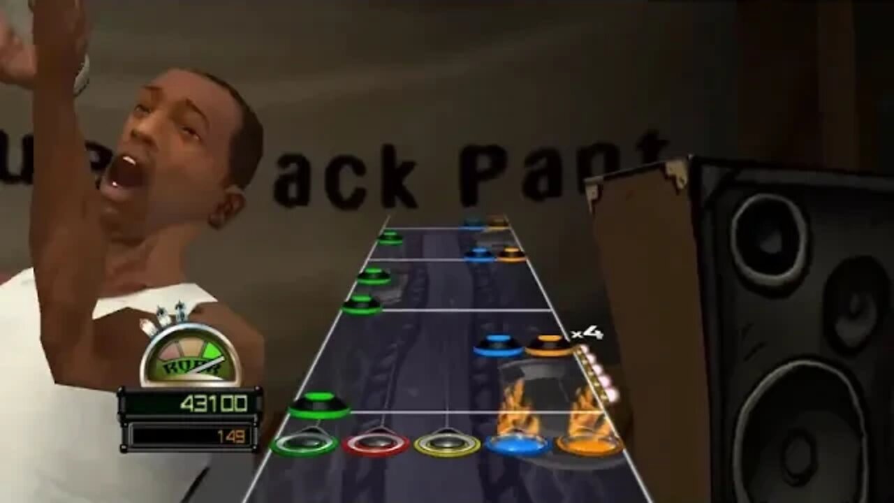 CJ cantando Overlong FF - Guitar Hero