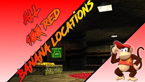 Donkey Kong 64 - Frantic Factory - Diddy Kong - All 100 Red Banana Locations